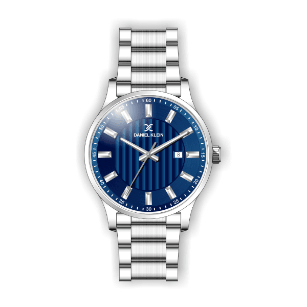 Relógio Analógico Daniel Klein Premium Dk.1.12413-3 Prata e Azul