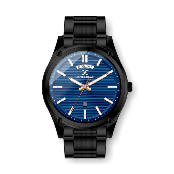 Relógio Analógico Daniel Klein Premium Dk.1.12428-3 Preto e Azul