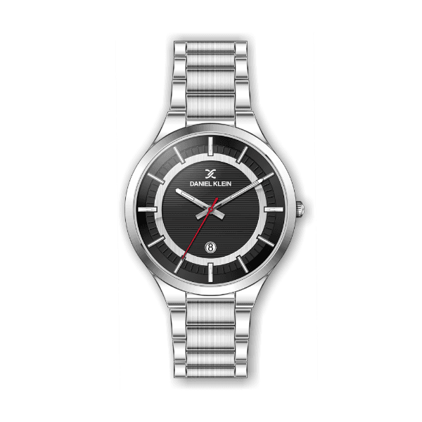 Relógio Analógico Daniel Klein Premium Dk.1.12447-2 Prata e Preto