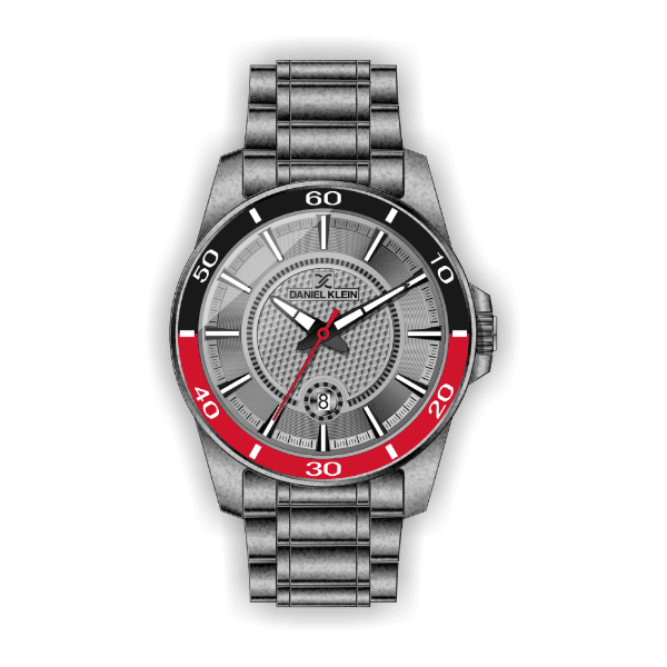 Relógio Analógico Daniel Klein Premium Dk.1.12462-7 Cinza