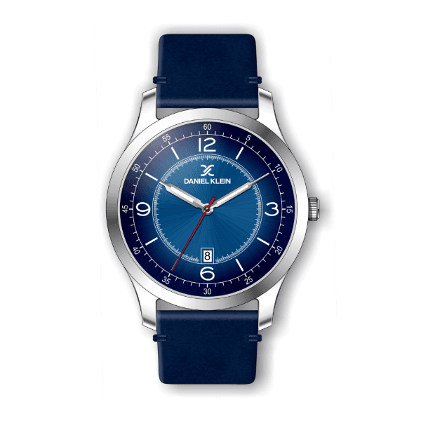 Relógio Analógico Daniel Klein Relojes Premium Dk.1.12500-3 Prata e Azul