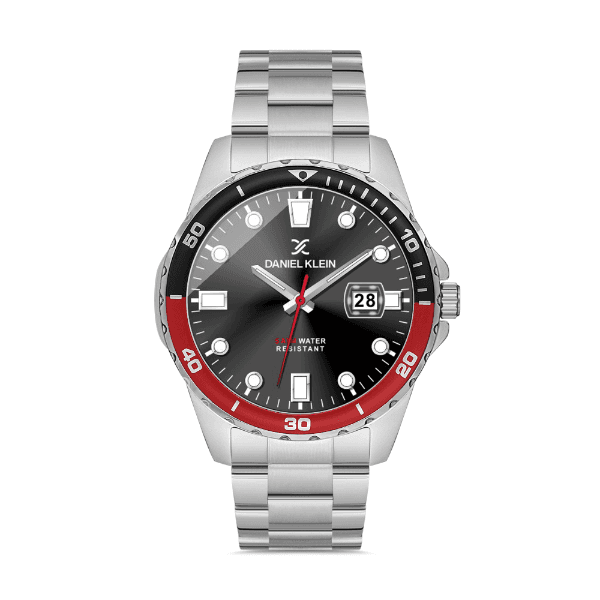 Relógio Analógico Daniel Klein Premium Dk.1.12572-2 Prata/Preto