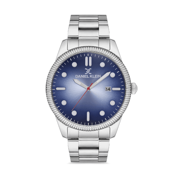 Relógio Analógico Daniel Klein Premium Dk.1.12576-2 Prata/Azul