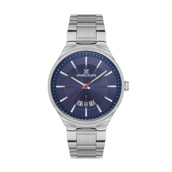 Relógio Analógico Masculino Daniel Klein Premium Dk.1.12581-4 Prata/Azul