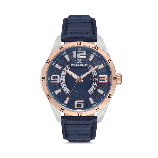Relógio Analógico Daniel Klein Premium Dk.1.12587-3 Prata/Azul