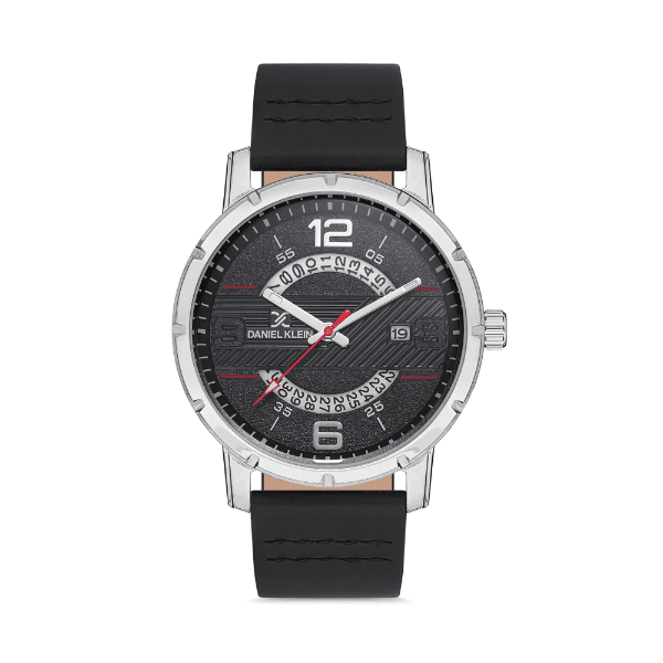 Relógio Analógico Daniel Klein Premium Dk.1.12615-1 Prata/Preto