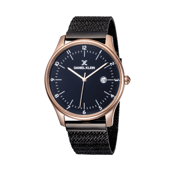 Relógio Analógico Daniel Klein Premium Dk11971-5 Preto/Rosa Ouro