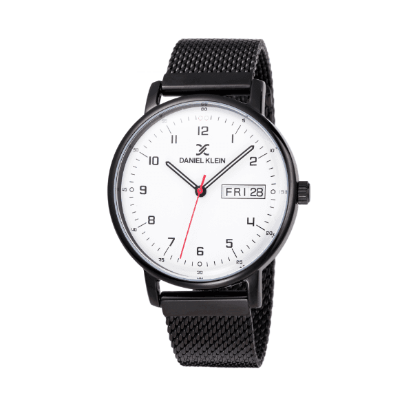 Relógio Analógico Daniel Klein Premium Dk12004-3 Preto/Branco