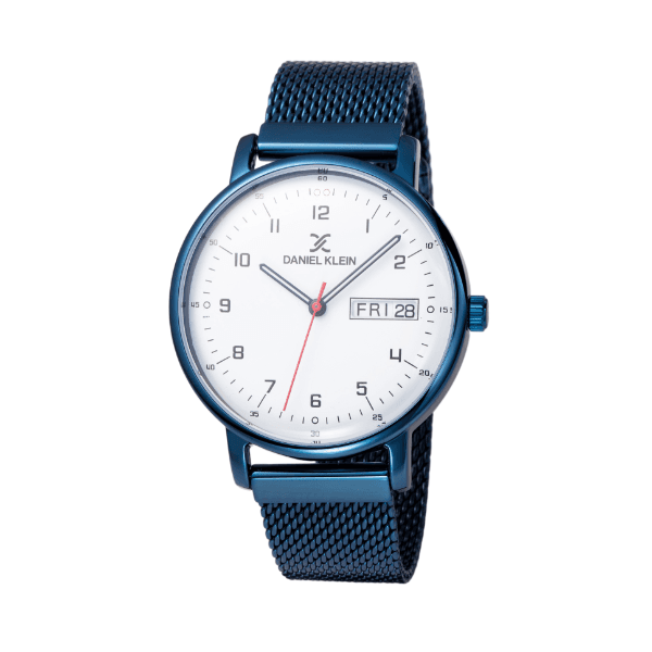 Relógio Analógico Daniel Klein Premium Dk12004-4 Azul/Branco