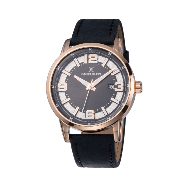 Relógio Analógico Masculino Daniel Klein Premium DK12013-2 - Rosa Ouro/Preto