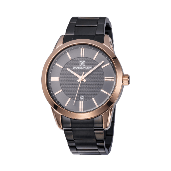 Relógio Analógico Masculino Daniel Klein Premium Dk12014-4 Preto/Rosa Ouro