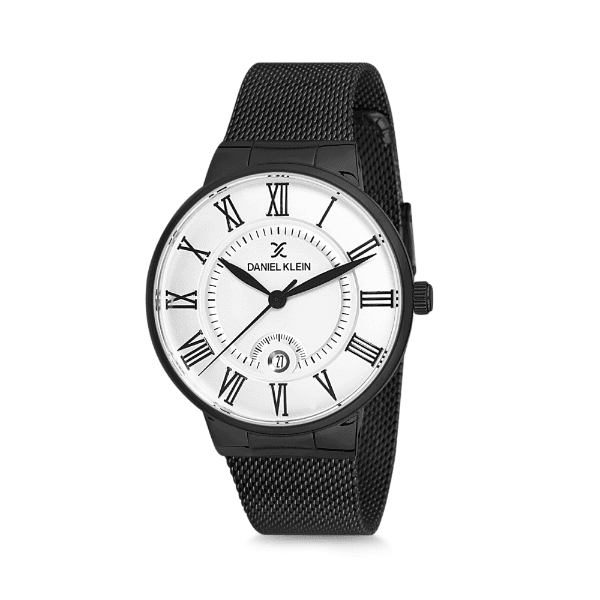 Relógio Analógico Daniel Klein Premium Dk12112-6 Preto e Branco