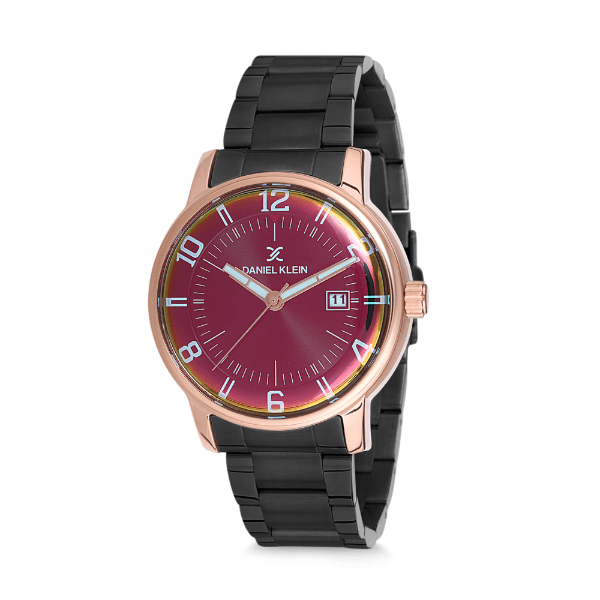 Relógio Analógico Masculino Daniel Klein Premium DK12113-5 - Preto e Rosa Ouro