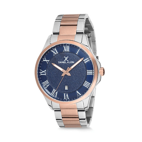 Relógio Analógico Daniel Klein Relojes Premium Dk12135-3 Prata e Rosa Ouro
