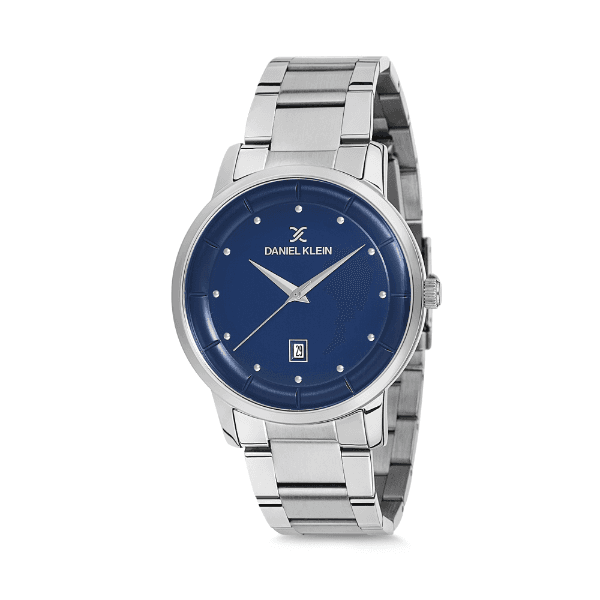 Relógio Analógico Daniel Klein Premium Dk12170-4 Prata e Azul Escuro