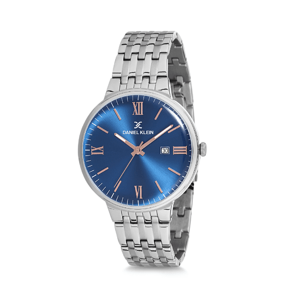 Relógio Analógico Masculino Daniel Klein Premium Dk12242-6 Prata e Azul