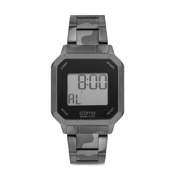 Relógio Digital Masculino Daniel Klein D:Time Dk.1.12636-6 Camuflado Cinza