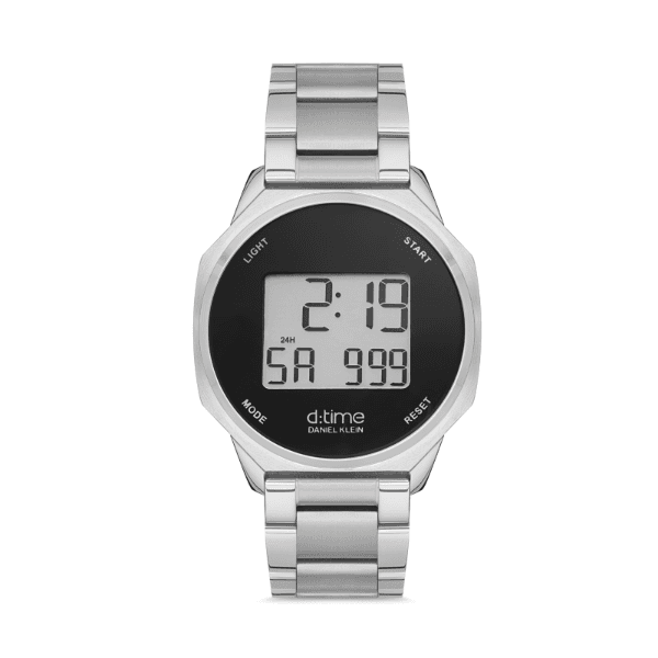 Relógio Digital Masculino Daniel Klein D:Time Dk.1.12642-1 Prata