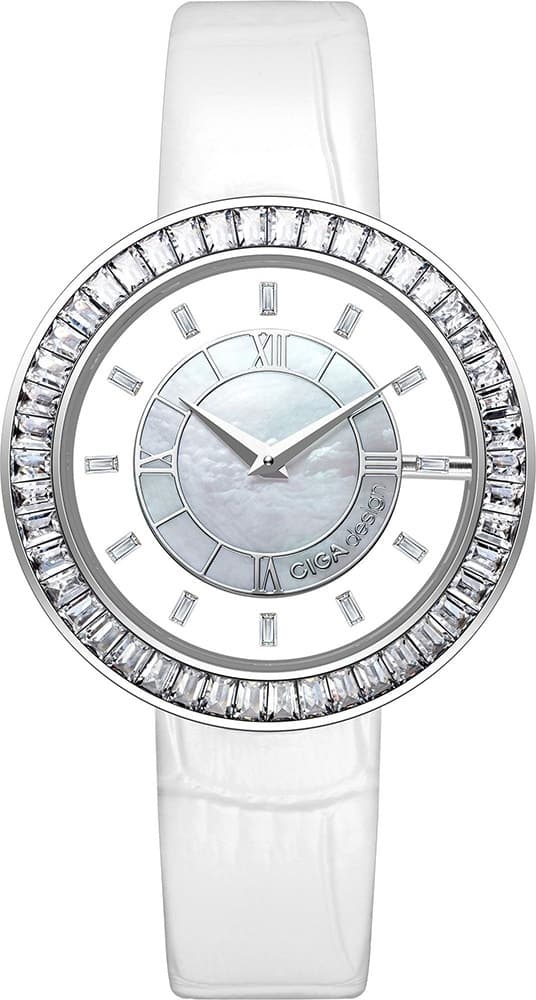 Relógio Feminino Ciga Design D022-Siwh-1WH Sparkle Collection Quartz Prateado