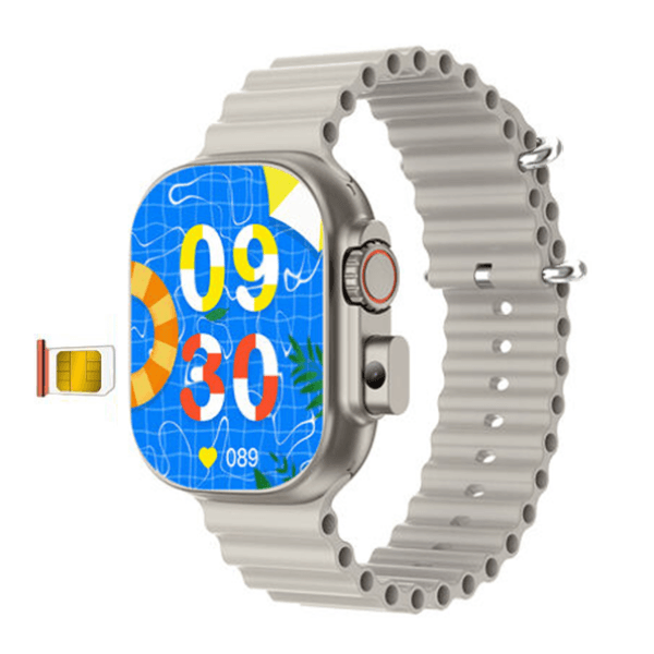 Relógio Inteligente Smartwatch Mywatch+ BW9Pro 49MM Sim Card Wifi Bluetooth 5.0 Câmera 2MP Chamada de Vídeo - Áudio 400Mah Cinza