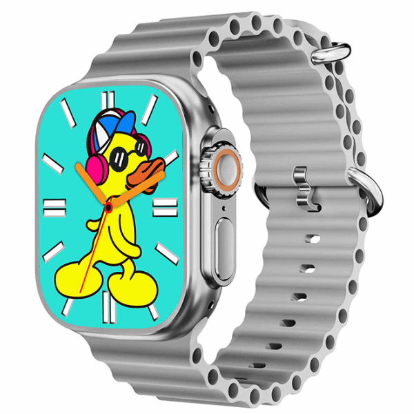 Relógio Inteligente Lssd H20 49MM com Bluetooth e Fone de Ouvido Sem Fio 7 Pulseiras Cinza