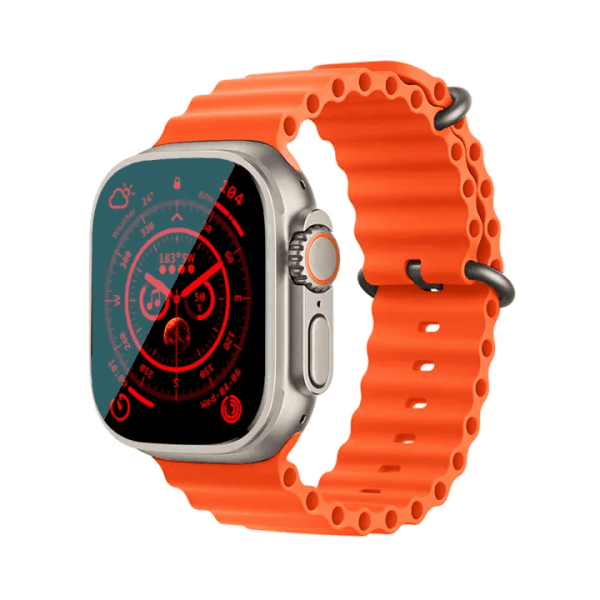 Relógio Inteligente Smartwatch S8 Ultra 49MM + Fone de Ouvido Sem Fio Laranja