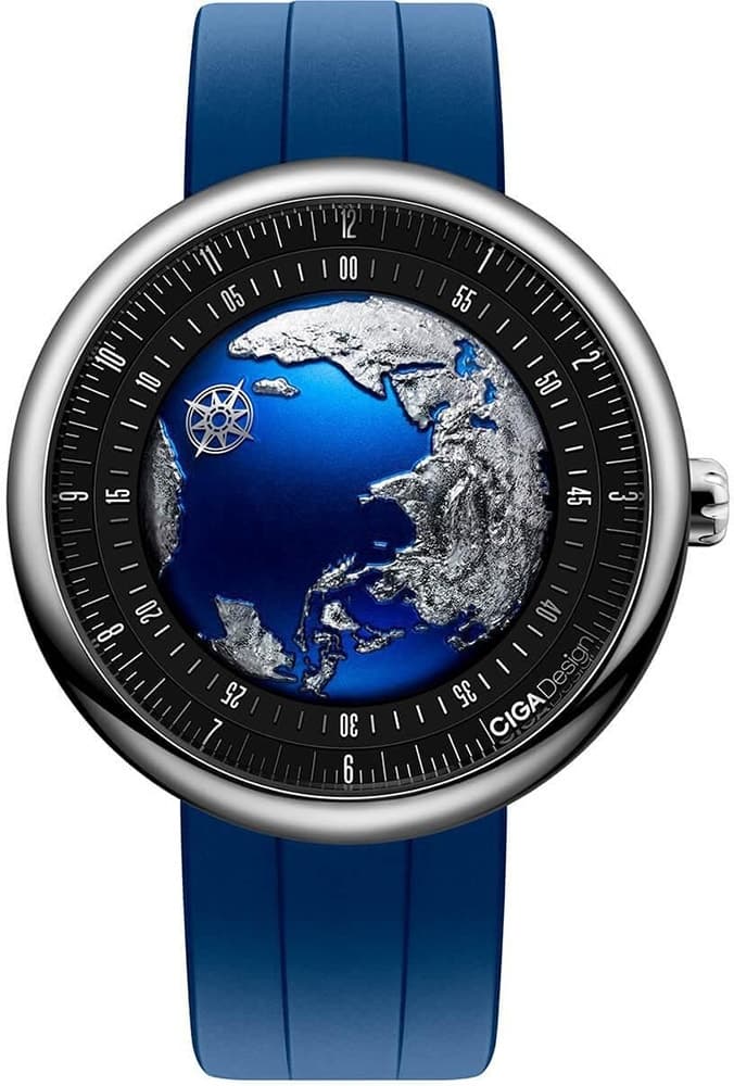 Relógio Masculino Ciga Design U038-Tu01-6U U Series Blue Planet Ii Titanium