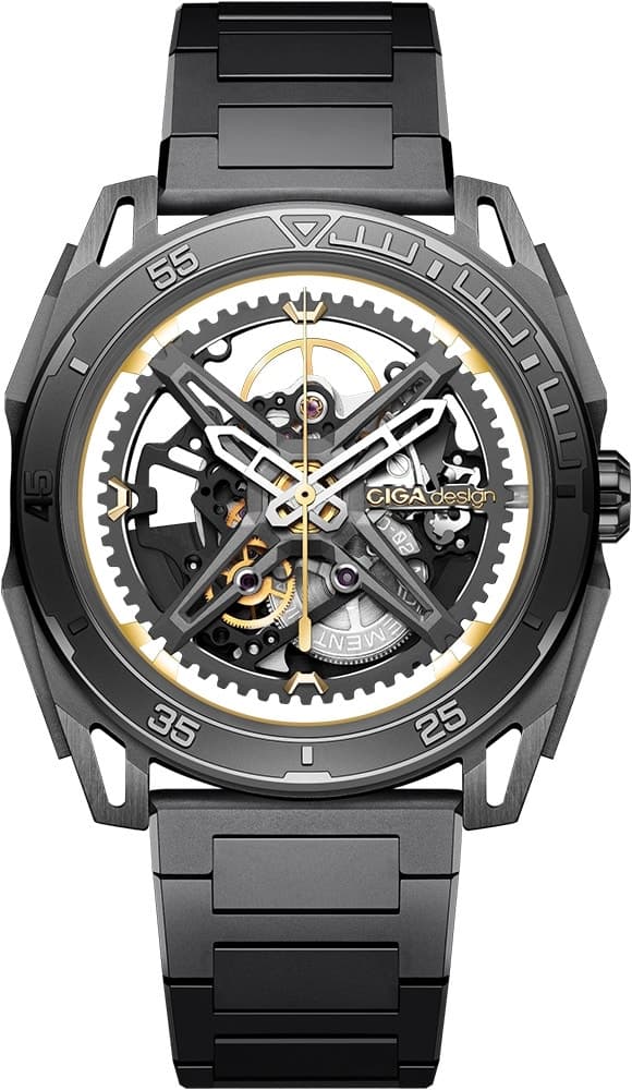 Relógio Masculino Ciga Design Z039-Gg01-1G Skeleton Automatic Watch Edge-Falcon Carbon