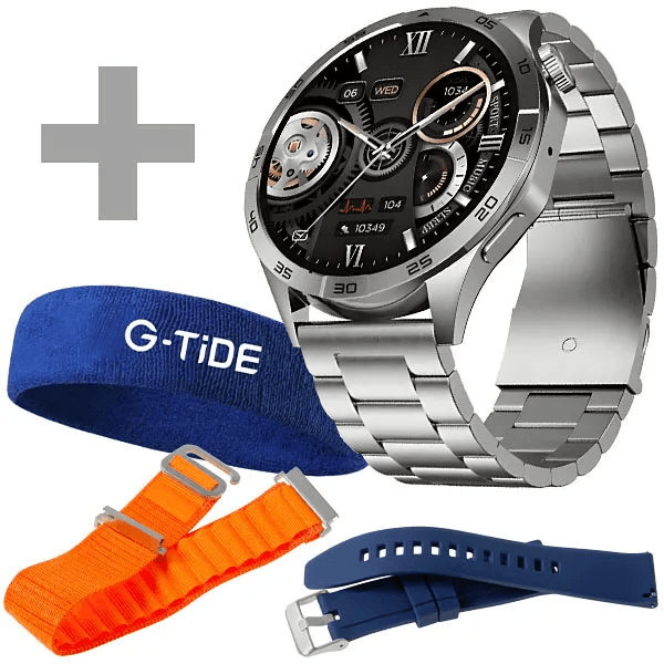 Relógio Smartwatch G-Tide Power com Bluetooth / Ip68 Cinza + Perfume