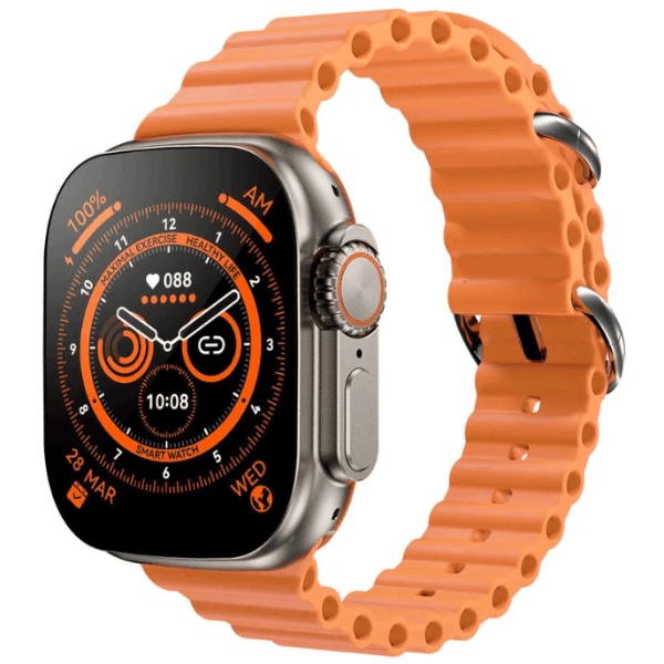 Relógio Smartwatch W&O 8 Ultra 49MM com Bluetooth Laranja