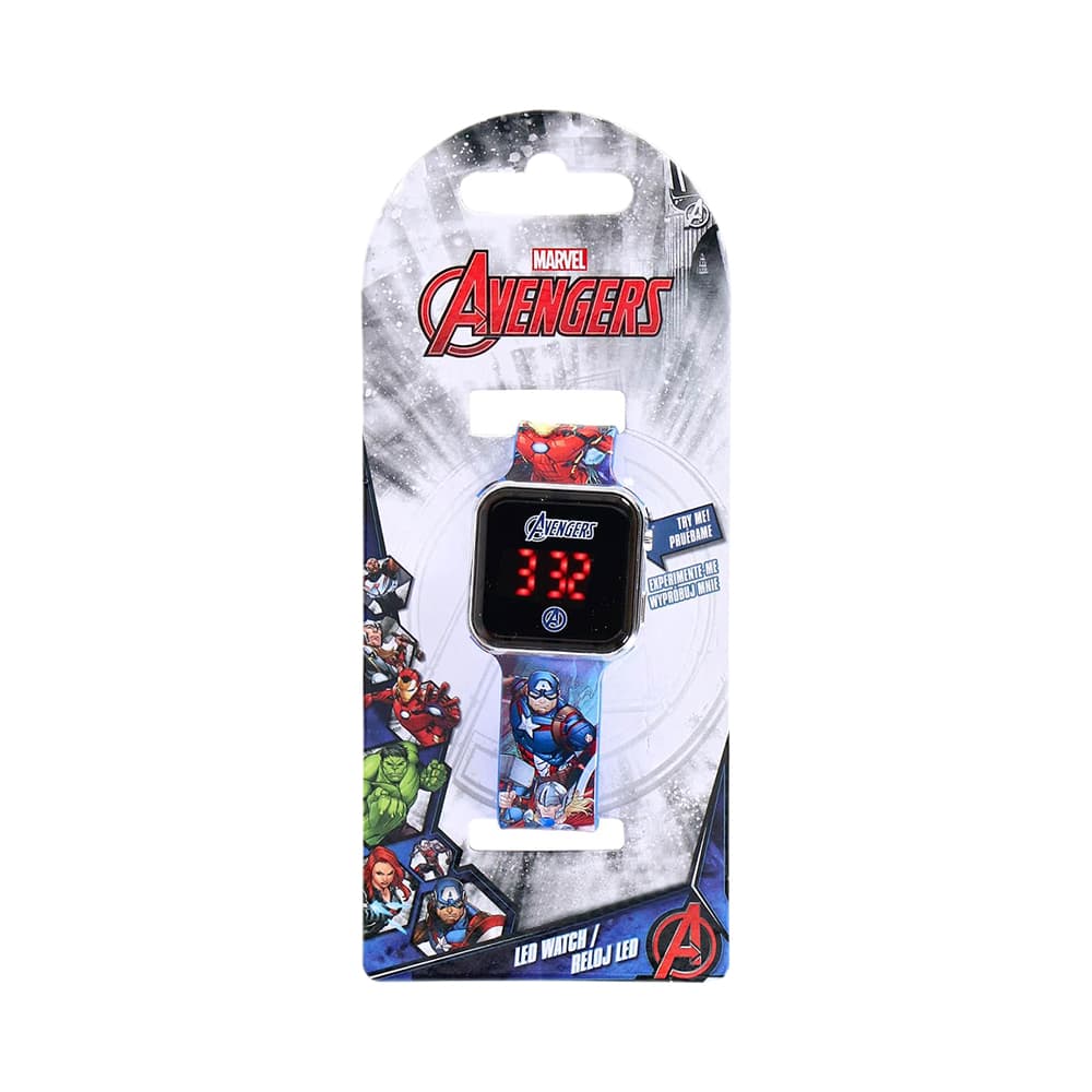 Relógio Digital Marvel Avengers AVG4706BOI Azul