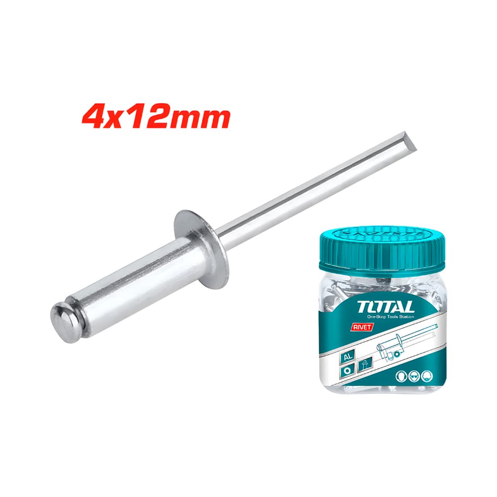 Rebite de Extremidade Aberta Total Wjrt4001211 4x12mm 180 Peças