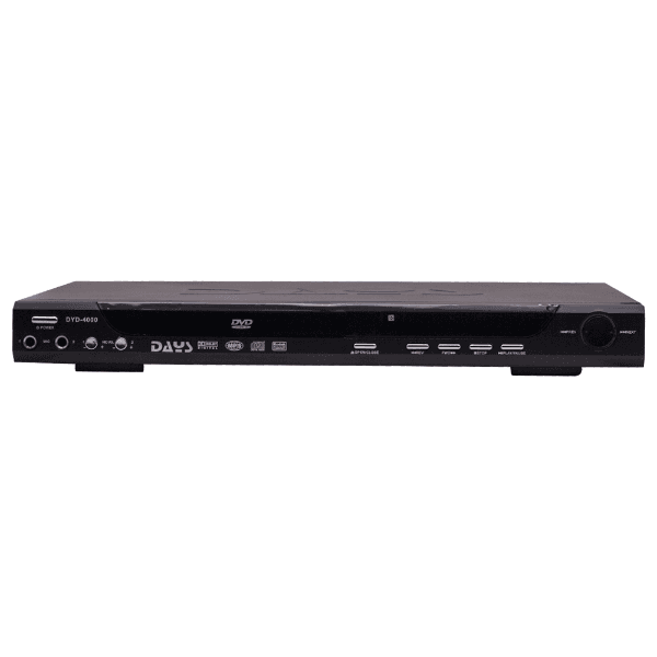 Reprodutor de Dvd de Mesa Days Dyd-4000 com Controle Remoto e Microfone 90-260V ~ 60Hz Preto
