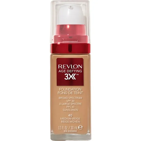 Base Revlon Age Defying 3X 40 Medium Beige 30ml