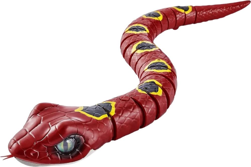 Robô de Controle Remoto Zuru Robo Alive Slithering Snake Vermelho