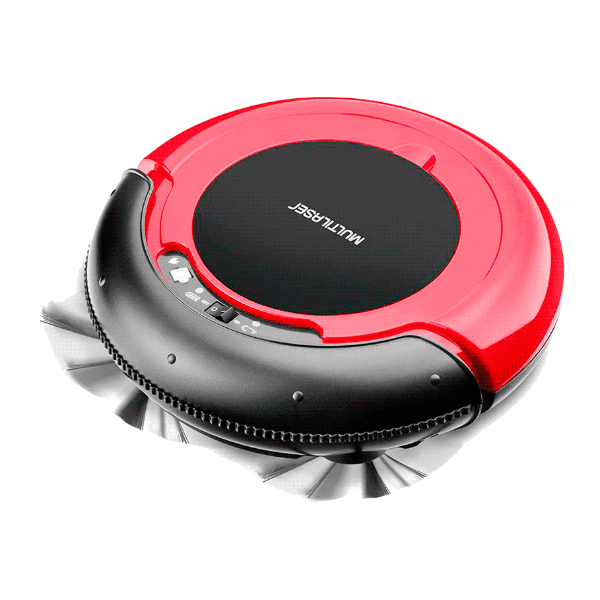 Robô Aspirador Multilaser Hydra 30W Bivolt Vermelho/Preto