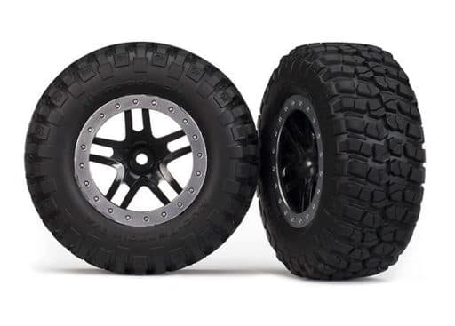 Roda Traxxas Sct Preta/Acetinada BFGoodrich (Slash) 5883