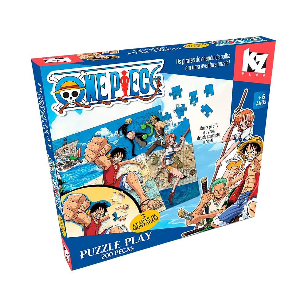 Quebra-Cabeça Elka Puzzle Play One Piece 1225 200 Peças