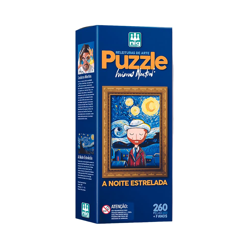 Quebra-Cabeça Nig Brinquedos 0581 A Noite Estrelada 260 Peças
