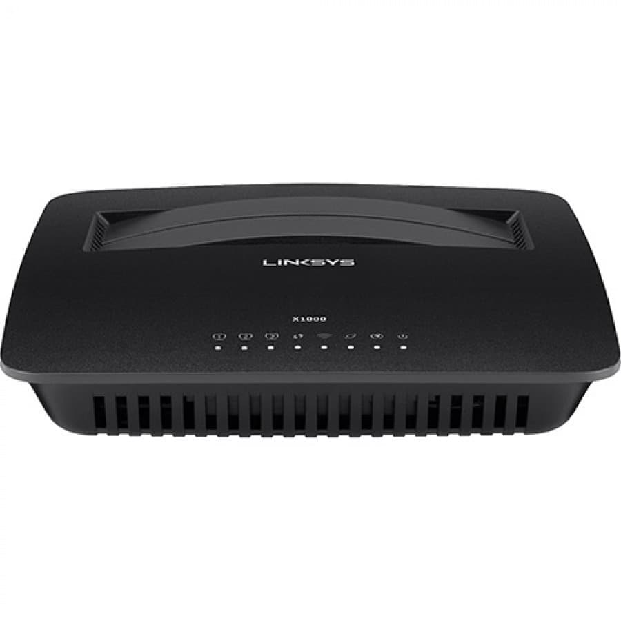 Roteador Wireless Linksys N300 2.4GHz 300MBPS – 3 Portas Rj45 10/100 + 1 Porta Adsl2 – X1000-Br