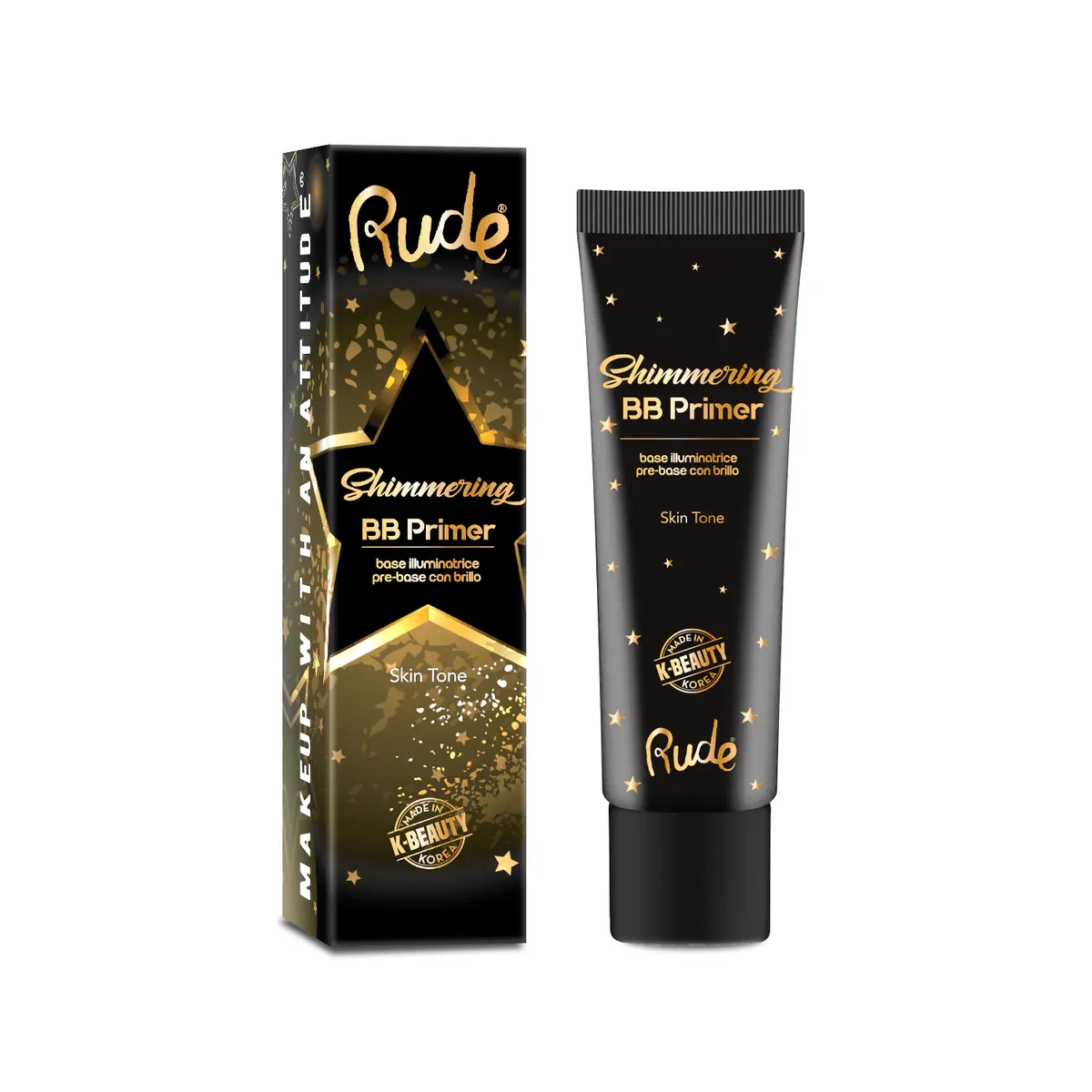 Rude Base De Maquillaje Bb Primer Shimering