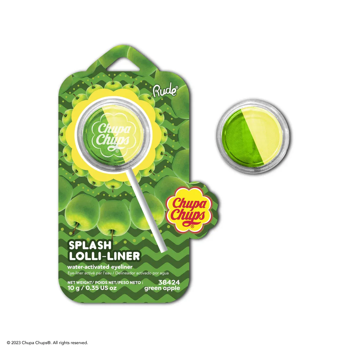 Rude Delineador Chupa Chups Splash Lolli-liner Green Apple