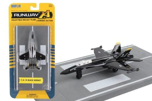Miniatura de Aeronave Runway-24 F-18 Black Rw140