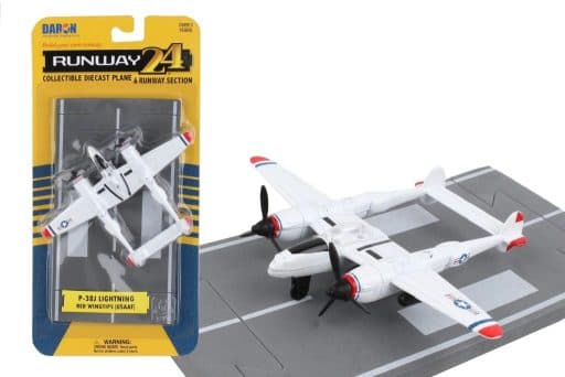 Miniatura Runway-24 P-38 Red Tip Rw175