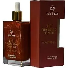Óleo Corporal Stella Dustin Shimmer Radiant Red 100ml
