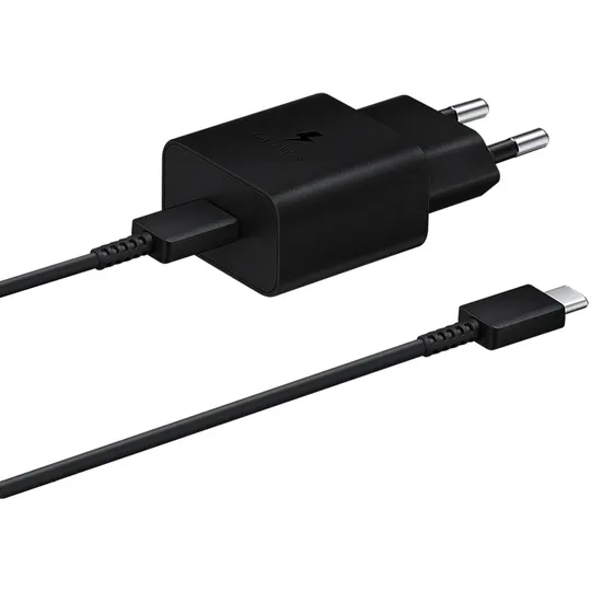 Samsung Carregador Tipo C Ep-T1510XBEGWW 15W com Cabo Preto