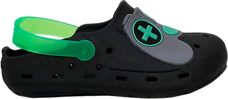 Sandália Infantil Pé com Pé 55168-290 - Preto/Verde