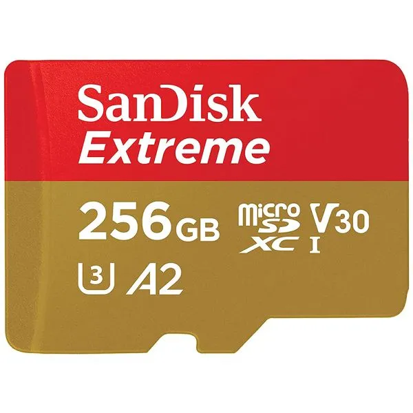 Cartão de Memória Sandisk Micro Sd Extreme 256GB 190MB/S Sdsqxav-256G-GN6MA