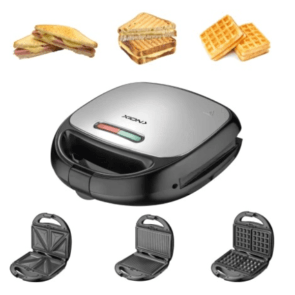 Sanduicheira Elétrica Xion Xi-Sw31 750W 220V Preto/Inox
