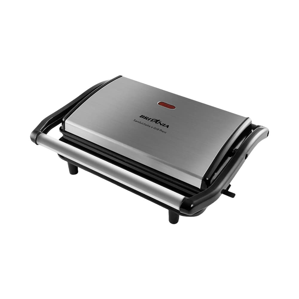 Sanduicheira Grill Britania Press BGR27I 850W 220V Prata - Preto